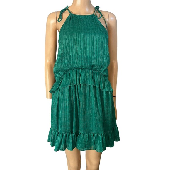 Lovers + Friends Dresses & Skirts - Lovers + Friends Banks Mini Dress Halter Tied Strap Ruffle